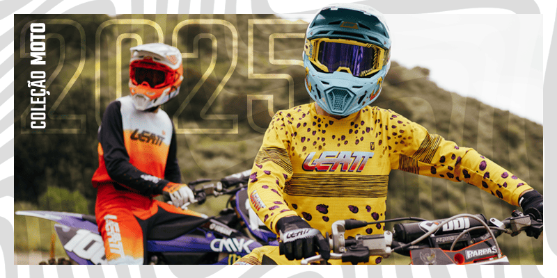 Conheça as novas tecnologias e designs exclusivos da Coleção Moto 2025 da Leatt, com transmissão ao vivo no YouTube da Sportech em 03/10, às 19h.