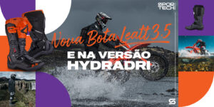 Descubra a Nova Bota Leatt 3.5, disponível nas versões Normal e HydraDri, projetada para máximo conforto, proteção e desempenho!